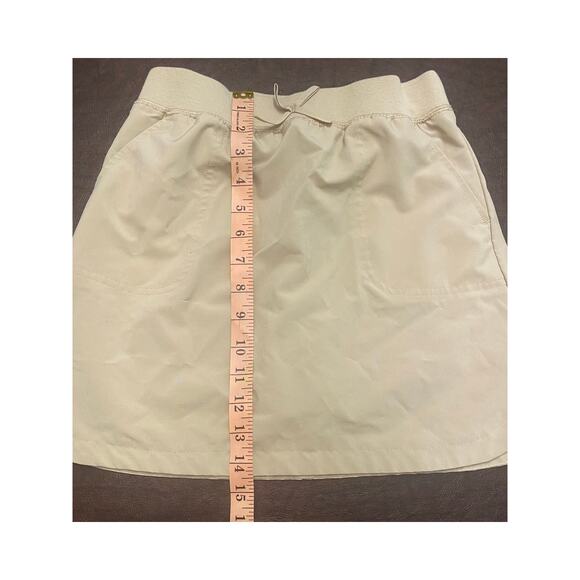 IZOD Khaki Tan School Uniform Skort Girls Size 10 Regular Elastic Waist Pockets - Picture 6 of 6